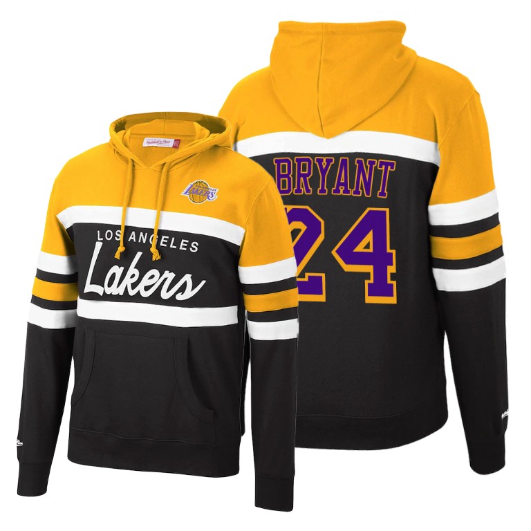 Men's Los Angeles Lakers Kobe Bryant #24 NBA Pullover HWC 2020 New Fall Edition Whole New Game Gold Black Basketball Hoodie OMB3583DZ